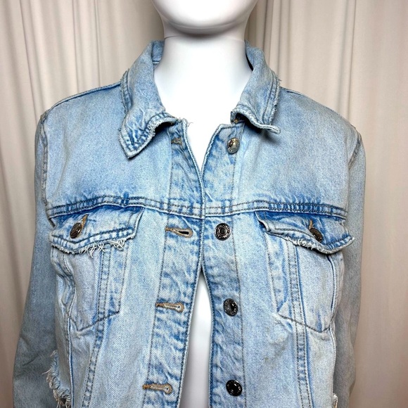 Zara Light Blue Jean Jacket - Picture 5 of 6